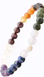 7 Chakras - Bracelet boule 6 mm
