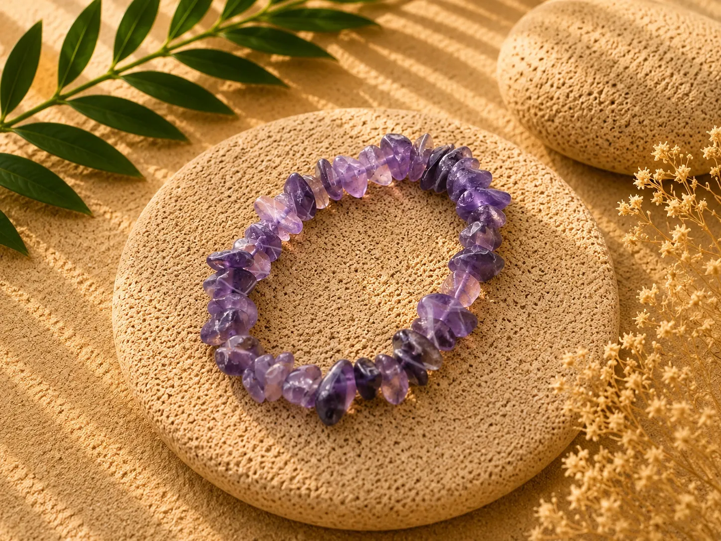 Améthyste - Bracelet baroque