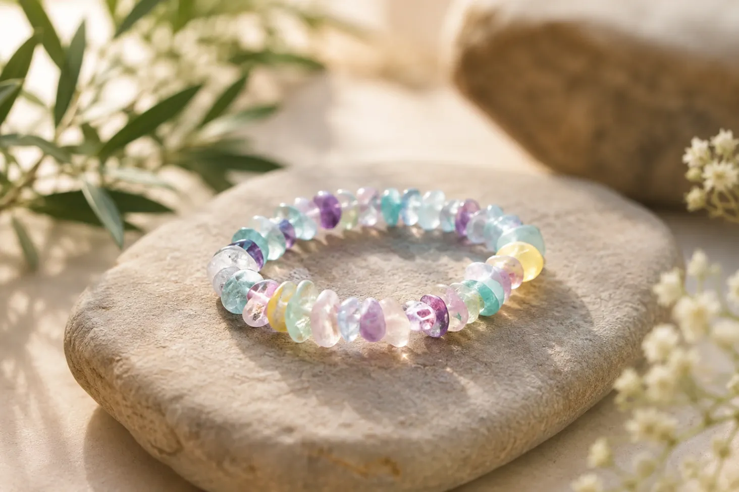 [216] Fluorine multicolore - Bracelet baroque