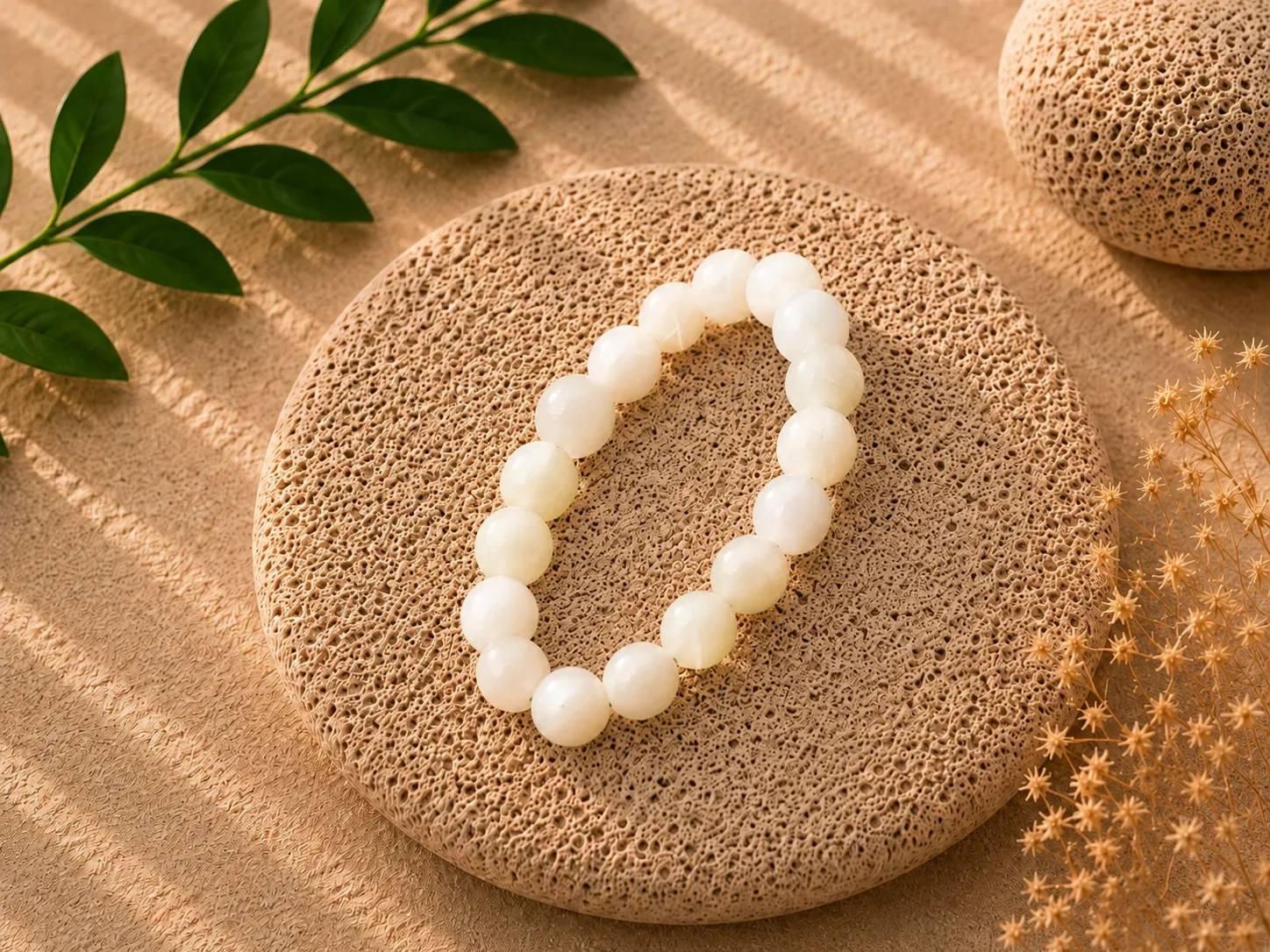 Jade de Chine - Bracelet boule 10 mm