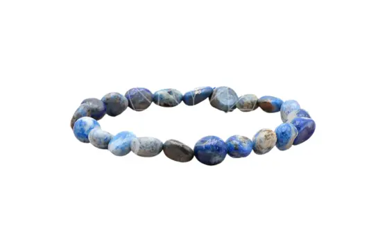 Lapis lazuli - Bracelet pierres roulées