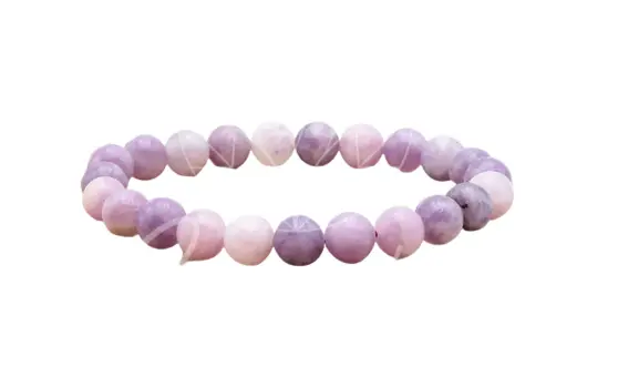 Lépidolite - Bracelet boule 8 mm