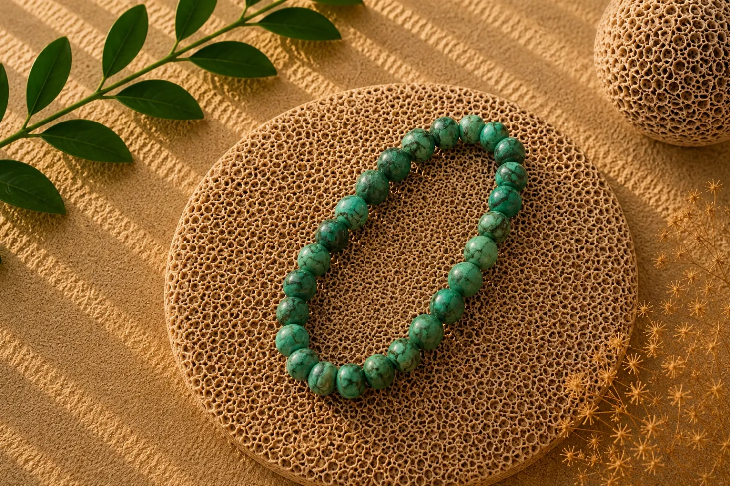 Malachite - Bracelet boule 6 mm