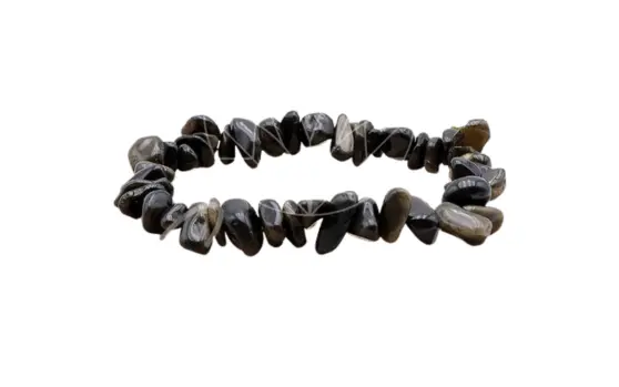 Obsidienne dorée - Bracelet baroque