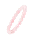 Quartz rose - Bracelet boule 8 mm