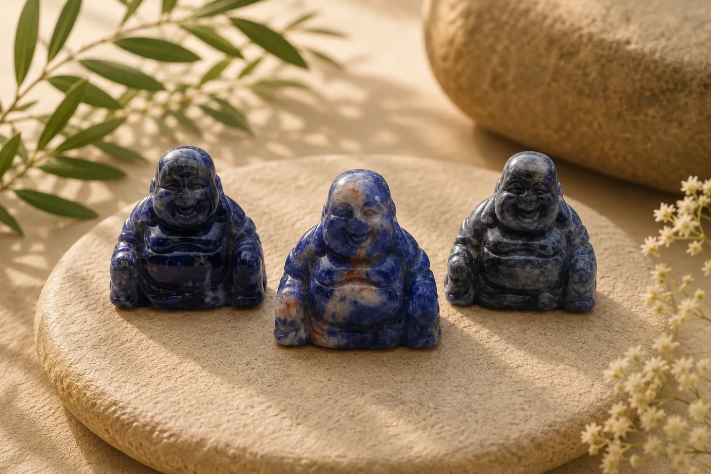 [558] Sodalite - Bouddha 40 mm