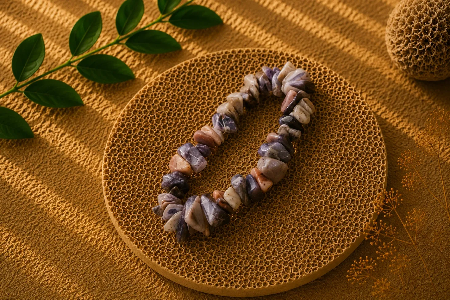 Tiffany stone - Bracelet baroque
