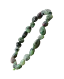 Zoïsite à rubis - Bracelet pierres roulées