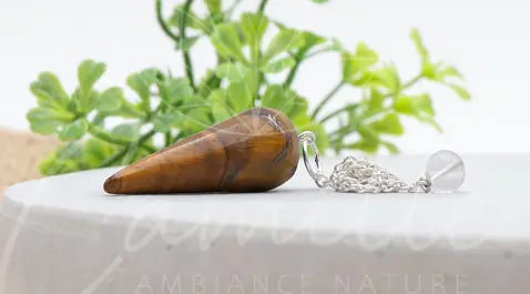 [1235] Œil de tigre - Pendule Conique