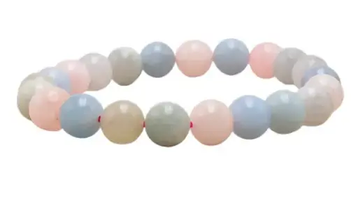 [1337] Béryls - Bracelet boule 8 mm