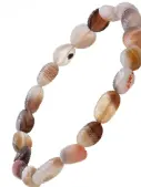 [69] Agate Botswana - Bracelet pierre roulée