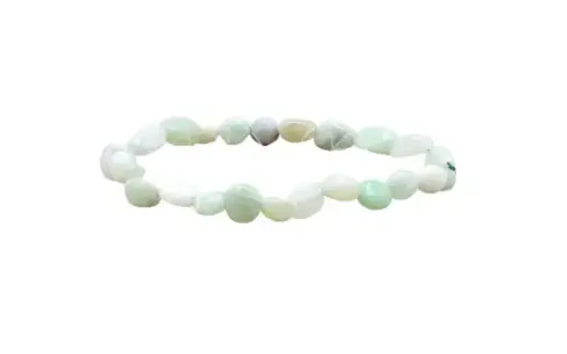 [1076] Jade de Birmanie - Bracelet pierres roulées