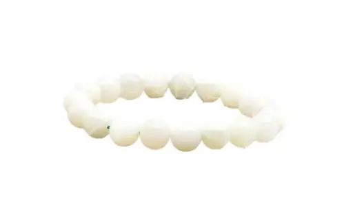 [1081] Jade de Chine - Bracelet boule 10 mm