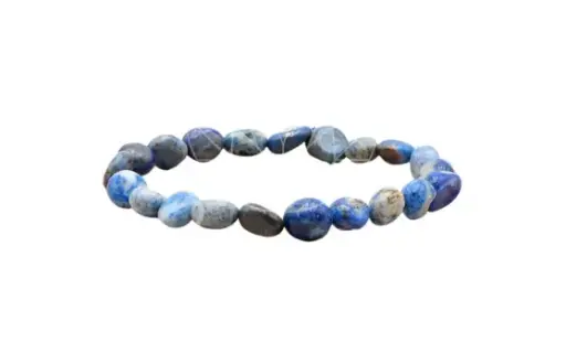 [936] Lapis lazuli - Bracelet pierres roulées