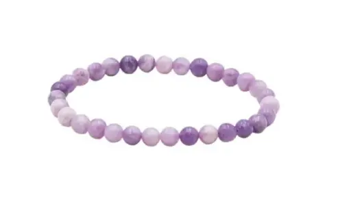 [323] Lépidolite - Bracelet boule 6 mm