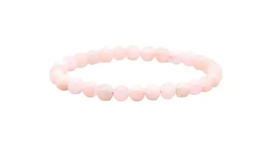 [348] Morganite - Bracelet boule 6 mm